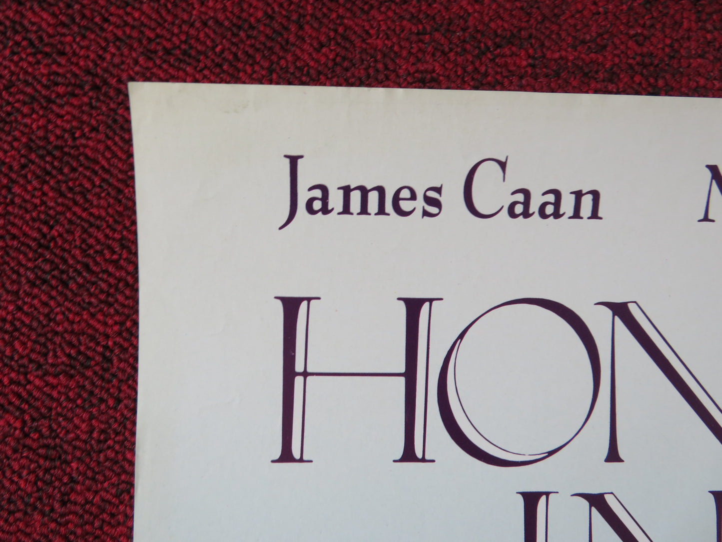 HONEYMOON IN VEGAS VHS VIDEO POSTER JAMES CAAN NICOLAS CAGE 1992