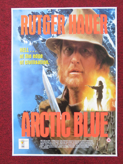 ARCTIC BLUE VHS POSTER ROLLED RUTGER HAUER DYLAN WALSH 1993 - Rendezvous Cinema