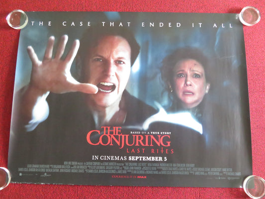 THE CONJURING: LAST RITES UK QUAD ROLLED POSTER PATRICK WILSON VERA FARMIGA 2025