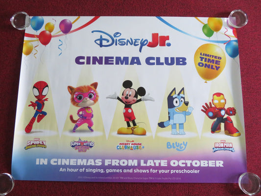 DISNEY JR. CINEMA CLUB UK QUAD ROLLED POSTER DISNEY MARVEL SPIDEY BLUEY 2025