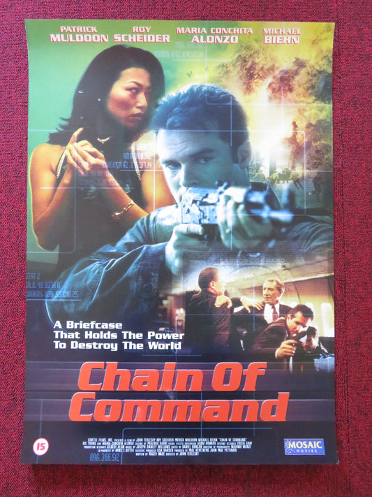 CHAIN OF COMMAND VHS VIDEO POSTER ROY SCHEIDER MICHAEL BIEHN 2000