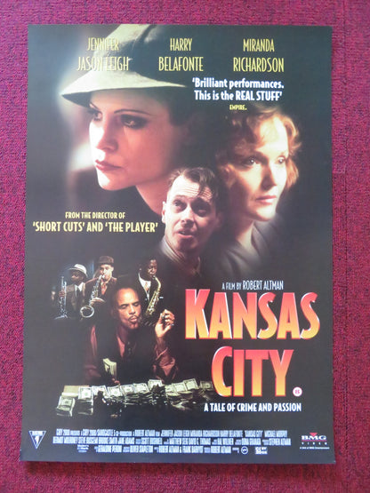 KANSAS CITY VHS VIDEO POSTER JENNIFER JASON LEIGH MIRANDA RICHARDSON 1996 - Rendezvous Cinema