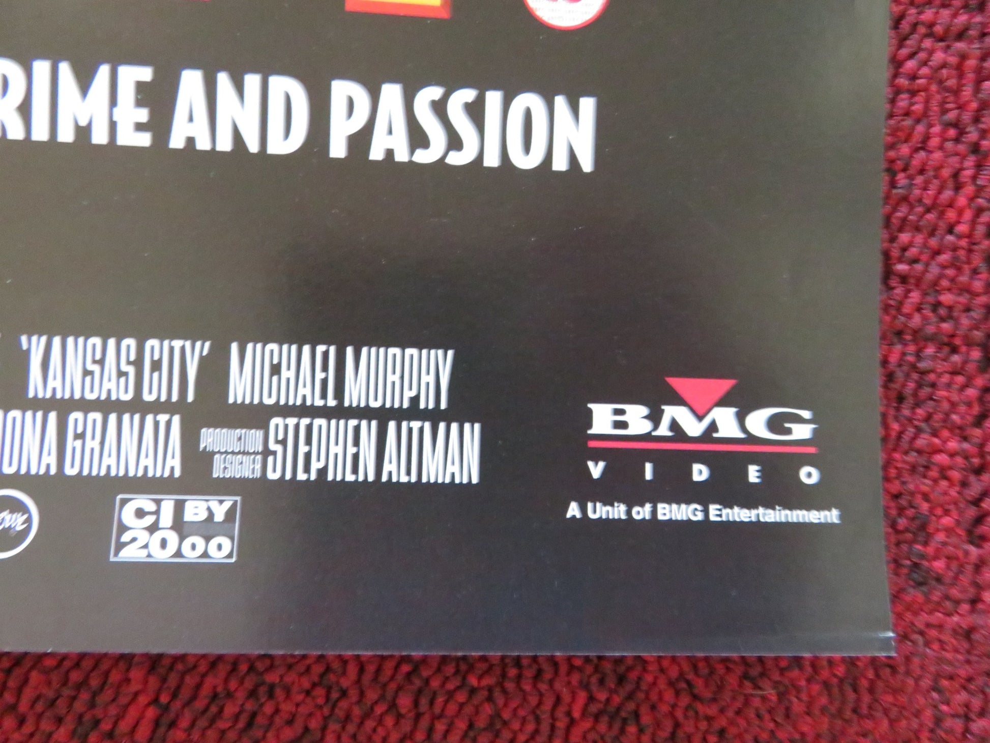 KANSAS CITY VHS VIDEO POSTER JENNIFER JASON LEIGH MIRANDA RICHARDSON 1996 - Rendezvous Cinema