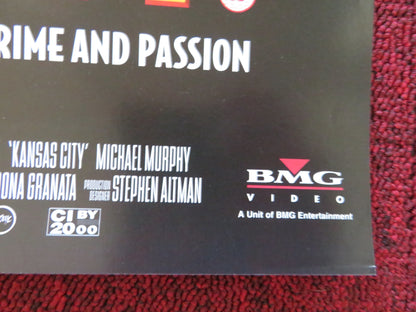 KANSAS CITY VHS VIDEO POSTER JENNIFER JASON LEIGH MIRANDA RICHARDSON 1996 - Rendezvous Cinema