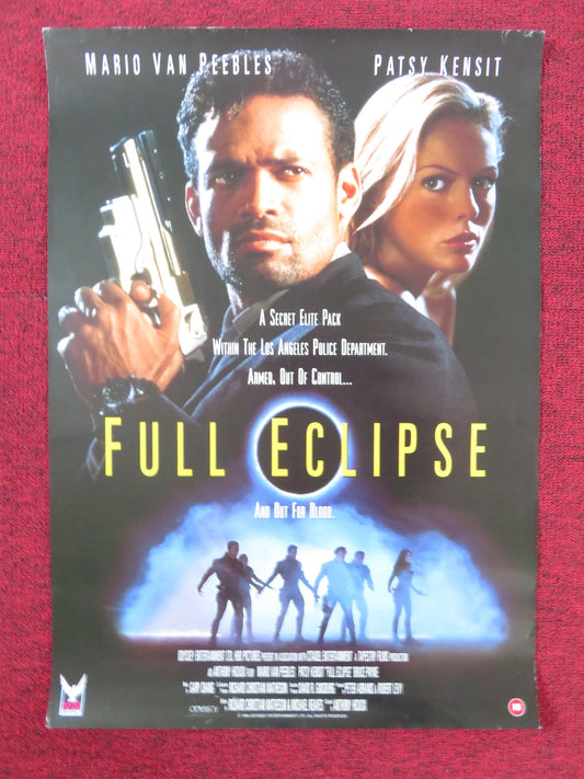 FULL ECLIPSE VHS VIDEO POSTER MARIO VAN PEEBLES PATSY KENSIT 1993 - Rendezvous Cinema