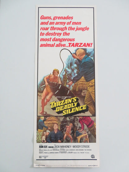 TARZAN'S DEADLY SILENCE US INSERT POSTER RON ELY JOCK MAHONEY 1970 - Rendezvous Cinema
