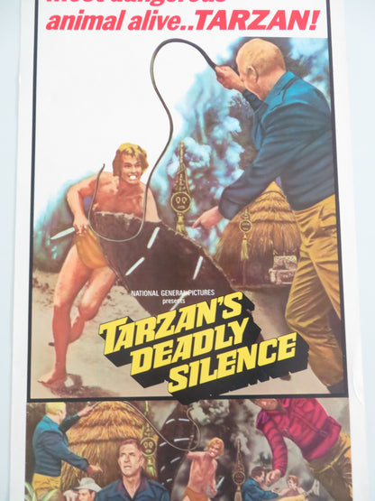 TARZAN'S DEADLY SILENCE US INSERT POSTER RON ELY JOCK MAHONEY 1970 - Rendezvous Cinema
