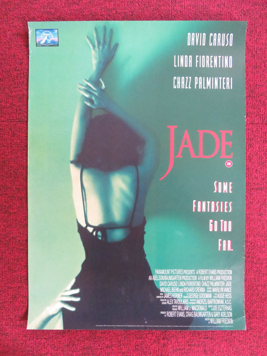 JADE VHS VIDEO POSTER DAVID CARUSO LINDA FIORENTINO 1995 - Rendezvous Cinema