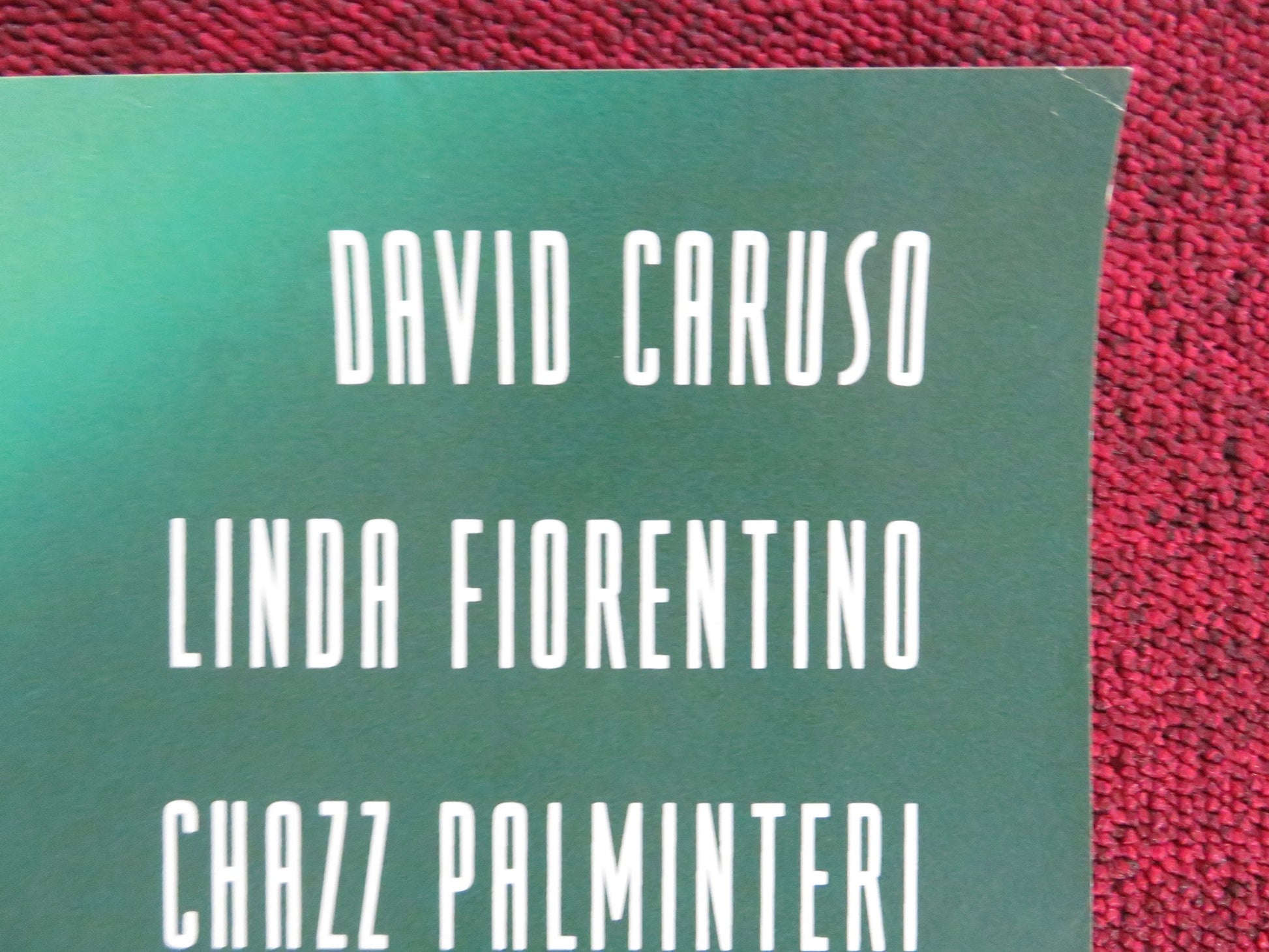 JADE VHS VIDEO POSTER DAVID CARUSO LINDA FIORENTINO 1995 - Rendezvous Cinema