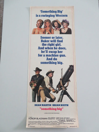 SOMETHING BIG US INSERT POSTER DEAN MARTIN BRIAN KEITH 1971 - Rendezvous Cinema