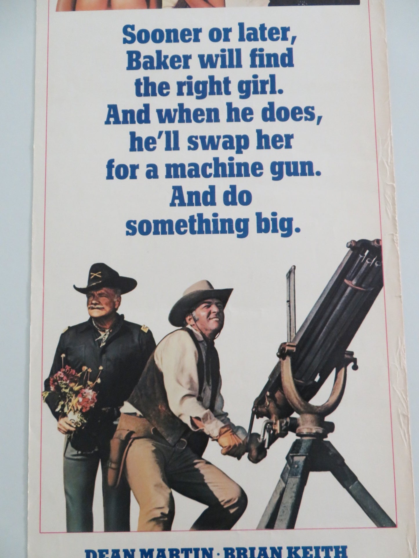 SOMETHING BIG US INSERT POSTER DEAN MARTIN BRIAN KEITH 1971 - Rendezvous Cinema