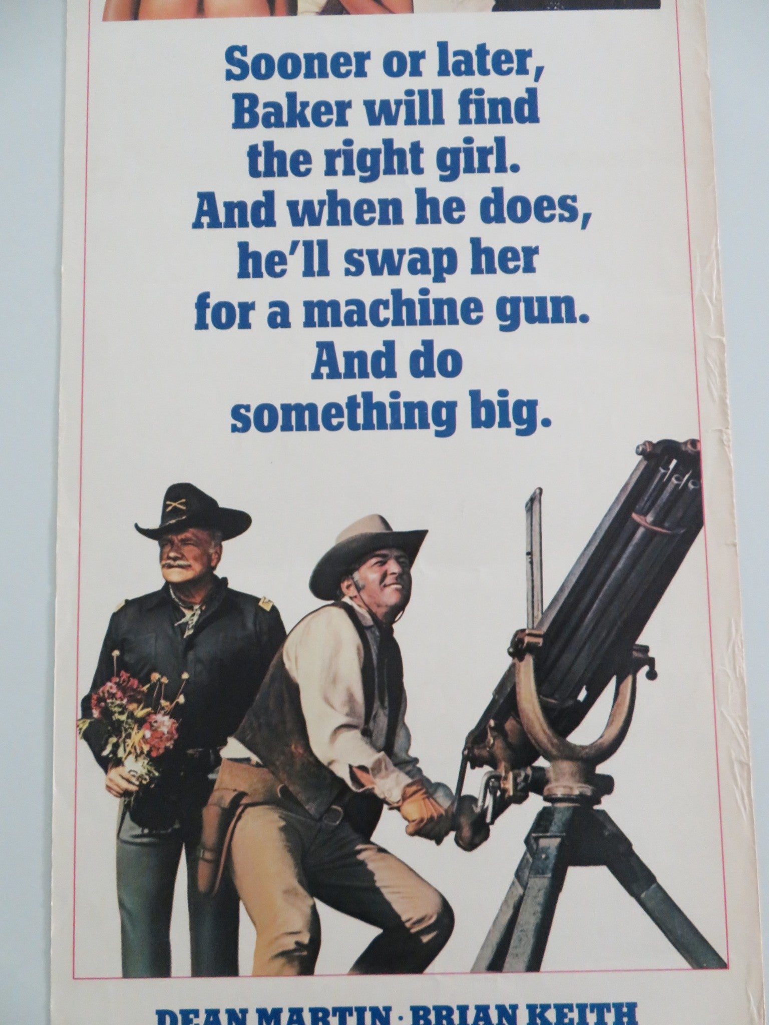 SOMETHING BIG US INSERT POSTER DEAN MARTIN BRIAN KEITH 1971 - Rendezvous Cinema