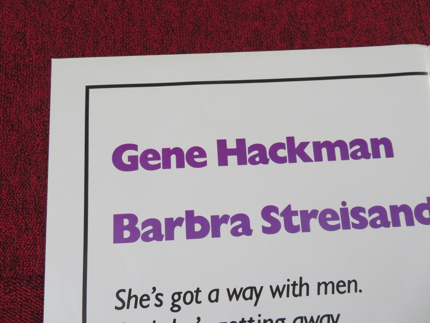 ALL NIGHT LONG FOLDED US ONE SHEET POSTER GENE HACKMAN BARBRA STRIESAND 1981 - Rendezvous Cinema