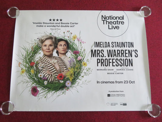 NATIONAL THEATRE LIVE: MRS. WARREN'S PROFESSION UK QUAD ROLLED POSTER 2025