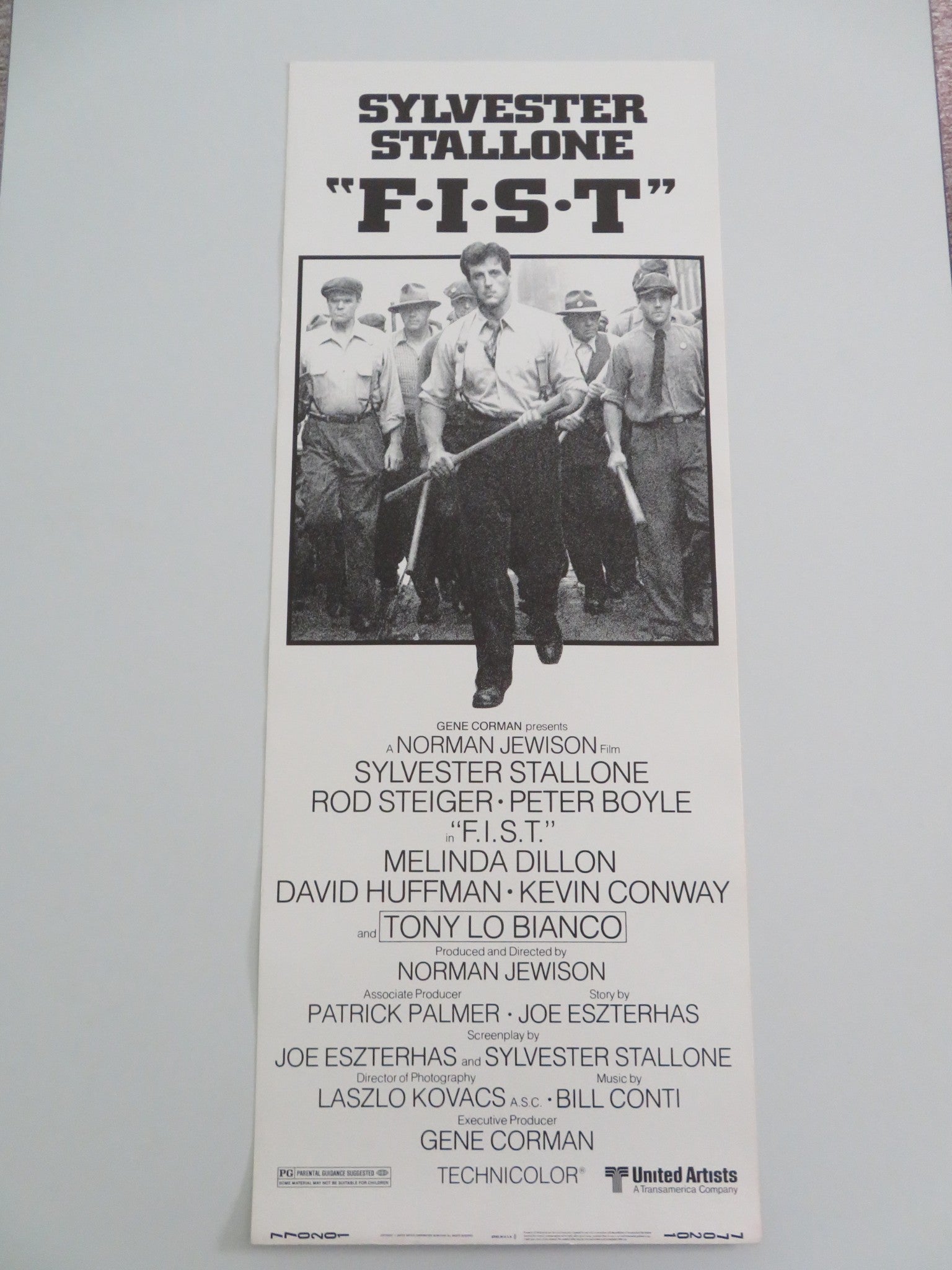 F.I.S.T. US INSERT POSTER SYLVESTER STALLONE ROD STEIGER 1978 ...