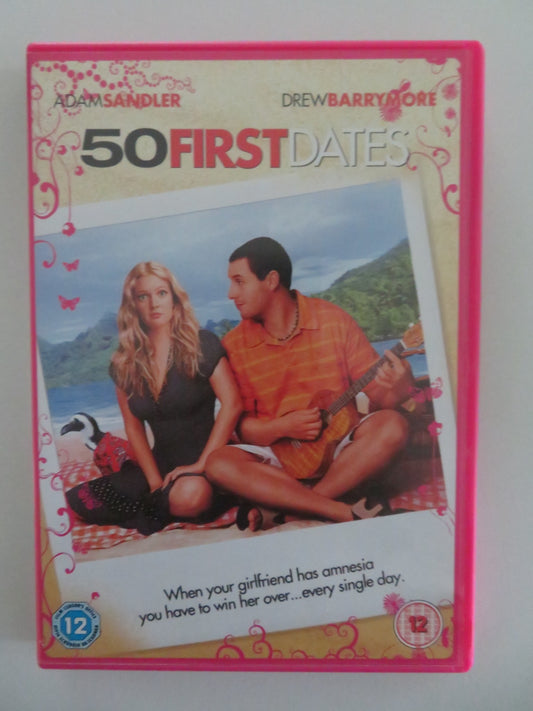 50 FIRST DATES (DVD) ADAM SANDLER DREW BARRYMORE 2004 REGION 2