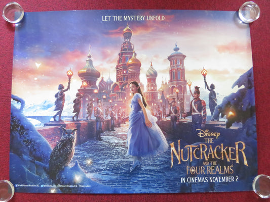 THE NUTCRACKER AND THE FOUR REALMS UK QUAD ROLLED POSTER DISNEY M. FOY 2018
