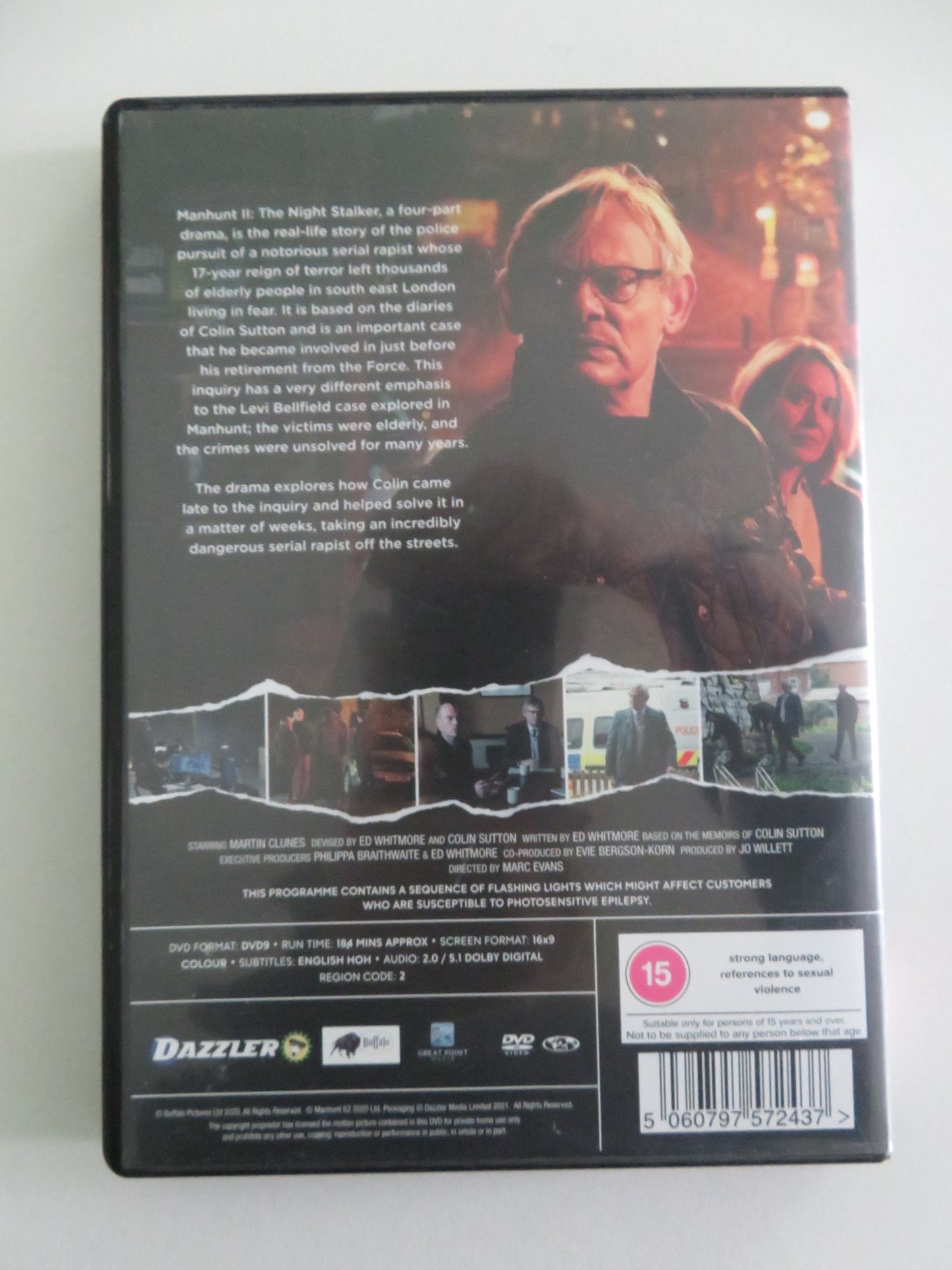 MANHUNT - THE NIGHT STALKER - SERIES TWO (DVD) MARTIN CLUNES 2021 REGION 2