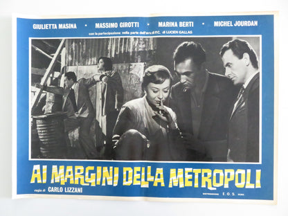 AT THE EDGE OF THE CITY - H ITALIAN FOTOBUSTA POSTER MASSIMO GIROTTI 1953 - Rendezvous Cinema