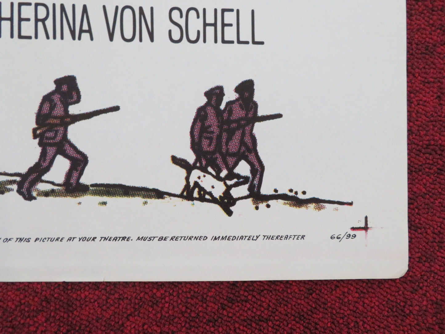 TRAITOR'S GATE FOLDED US ONE SHEET POSTER GARY RAYMOND ALBERT LIEVEN 1966