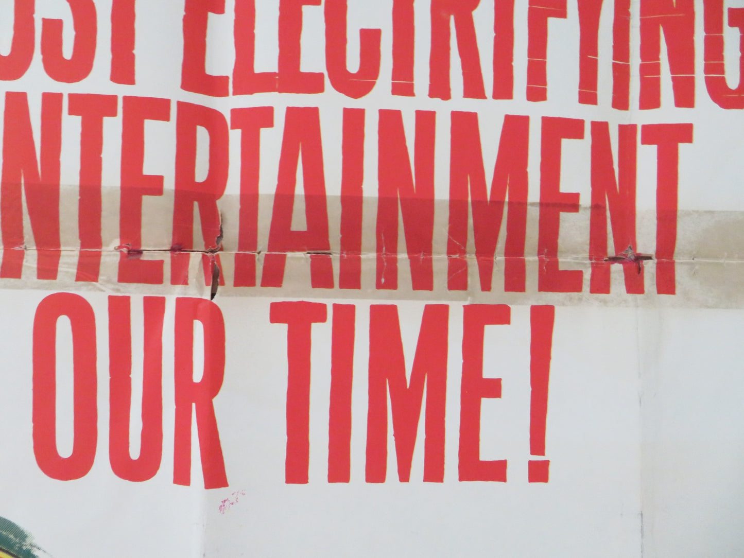 WITNESS FOR THE PROSECUTION FOLDED US ONE SHEET POSTER TYRONE POWER 1957