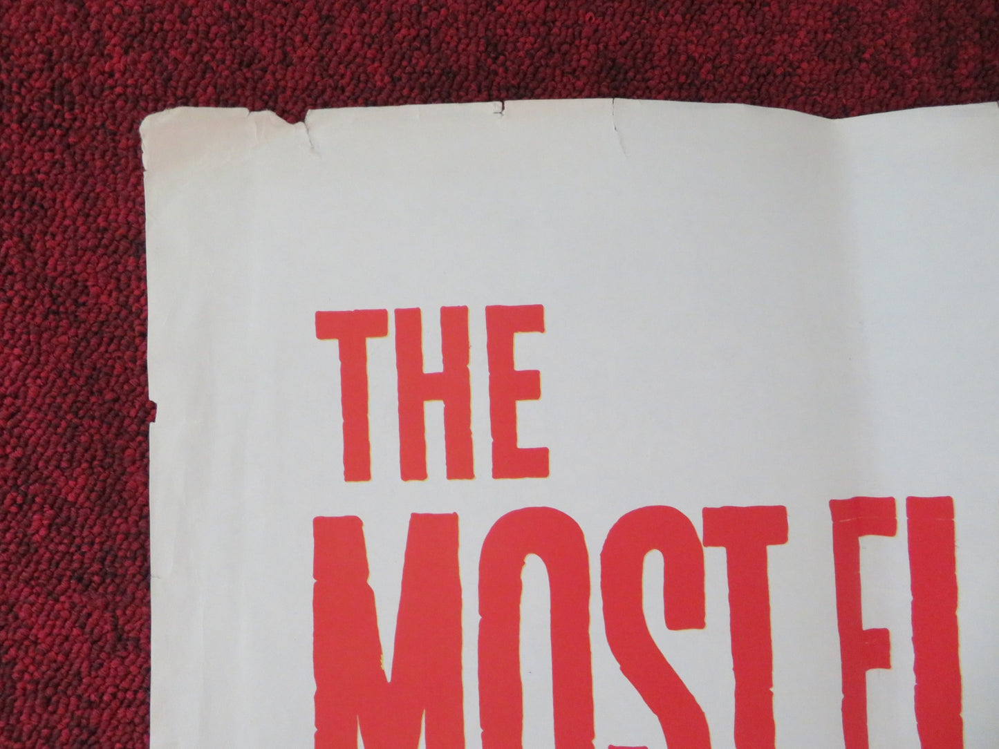 WITNESS FOR THE PROSECUTION FOLDED US ONE SHEET POSTER TYRONE POWER 1957