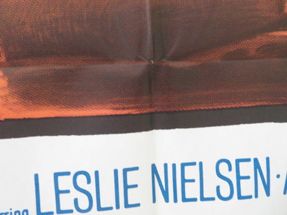 NIGHT TRAIN TO PARIS FOLDED US ONE SHEET POSTER LESLIE NIELSEN ALIZIA GUR 1964