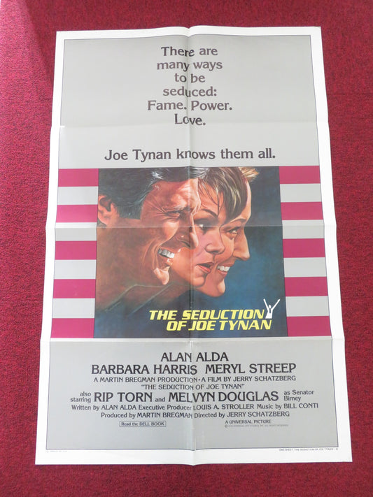 THE SEDUCTION OF JOE TYNAN - B FOLDED US ONE SHEET POSTER ALAN ALDA STREEP 1979