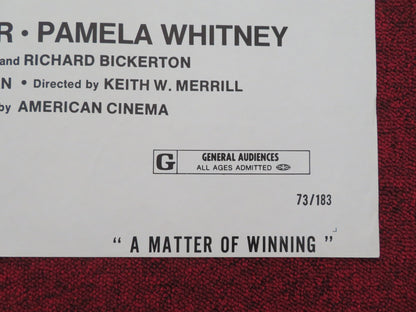 A MATTER OF WINNING FOLDED US ONE SHEET POSTER GORDON SHAFER PAMELA WHITNEY 1973