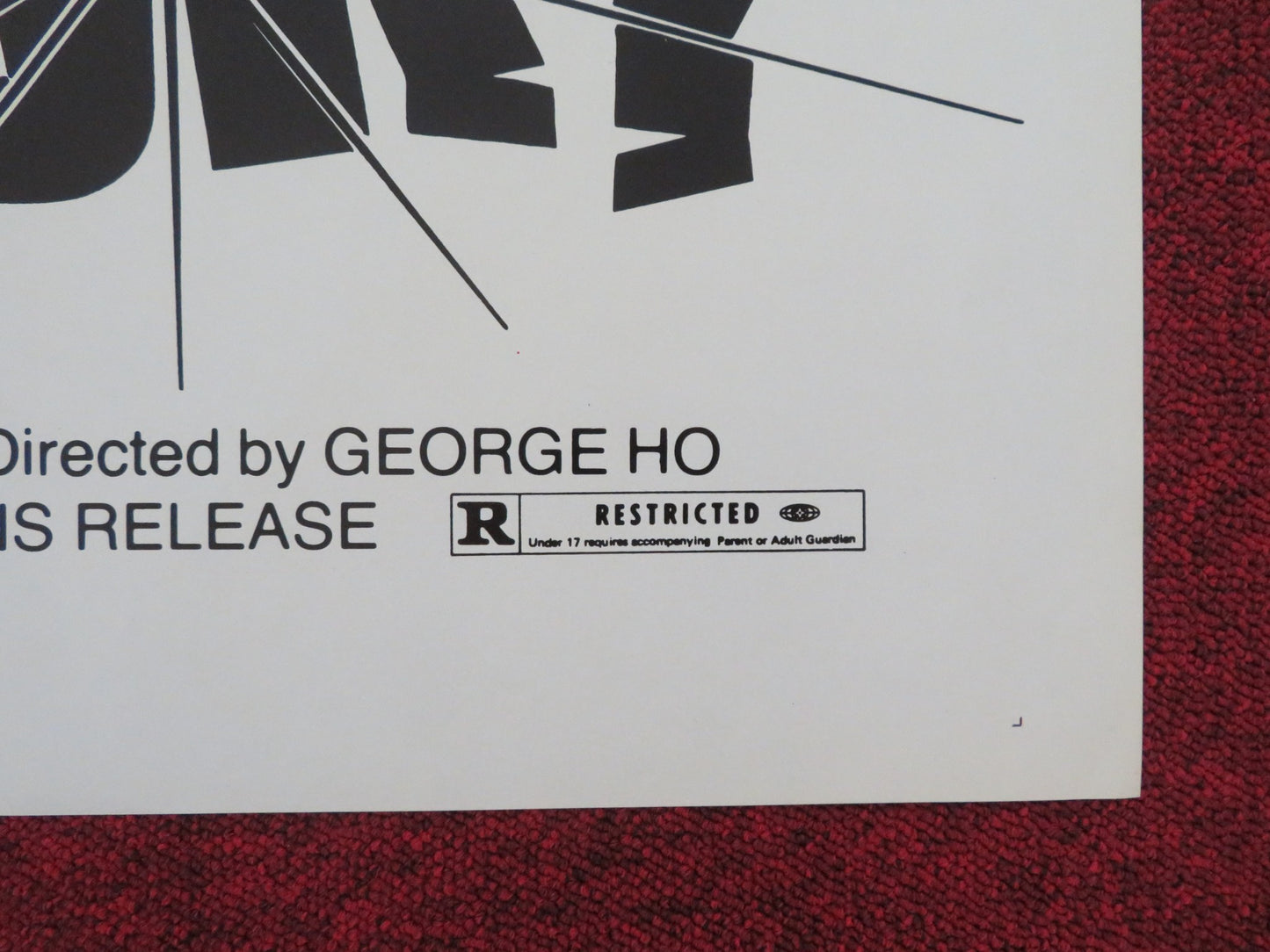 EDGE OF FURY FOLDED US ONE SHEET POSTER BRUCE LI YASUAKI KURATA 1978