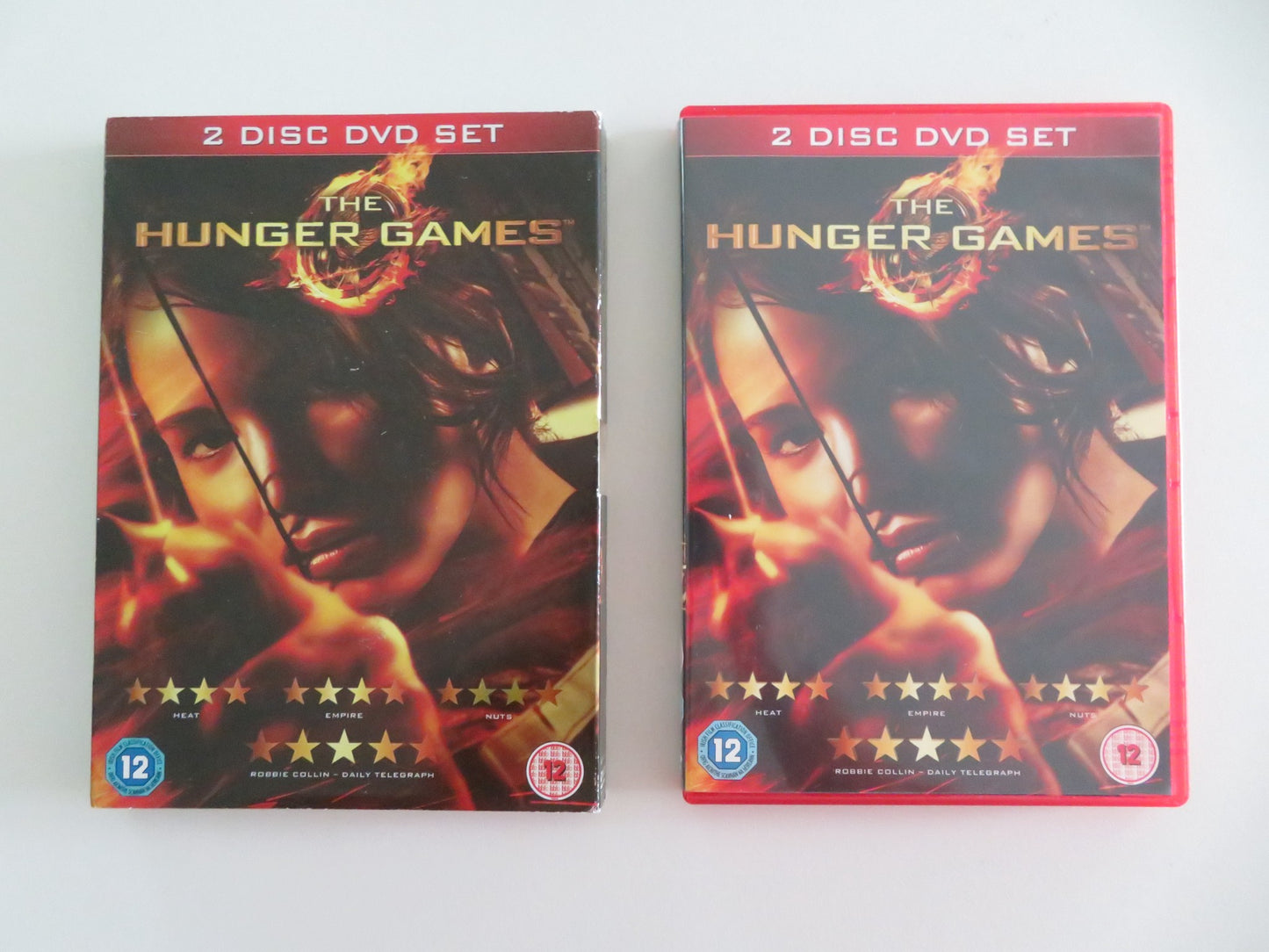 THE HUNGER GAMES - B -  2 DISC DVD SET (DVD) JENNIFER LAWRENCE 2012 REGION 2