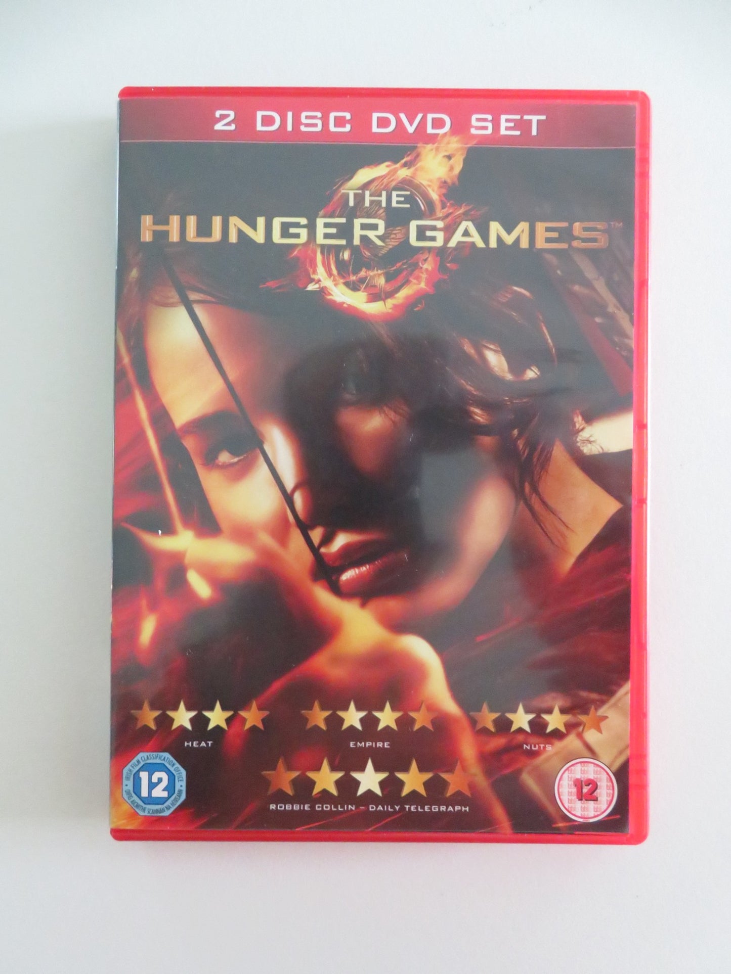 THE HUNGER GAMES - B -  2 DISC DVD SET (DVD) JENNIFER LAWRENCE 2012 REGION 2