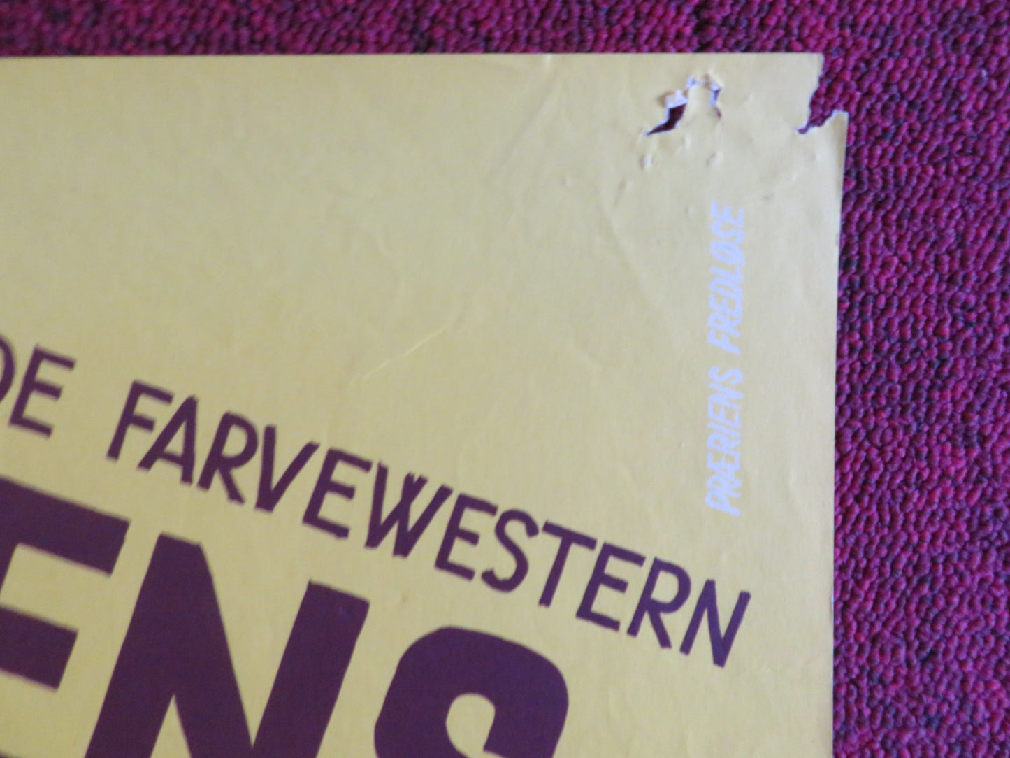 SIERRA DANISH POSTER ROLLED AUDIE MURPHY WANDA HENDRIX 1959 - Rendezvous Cinema