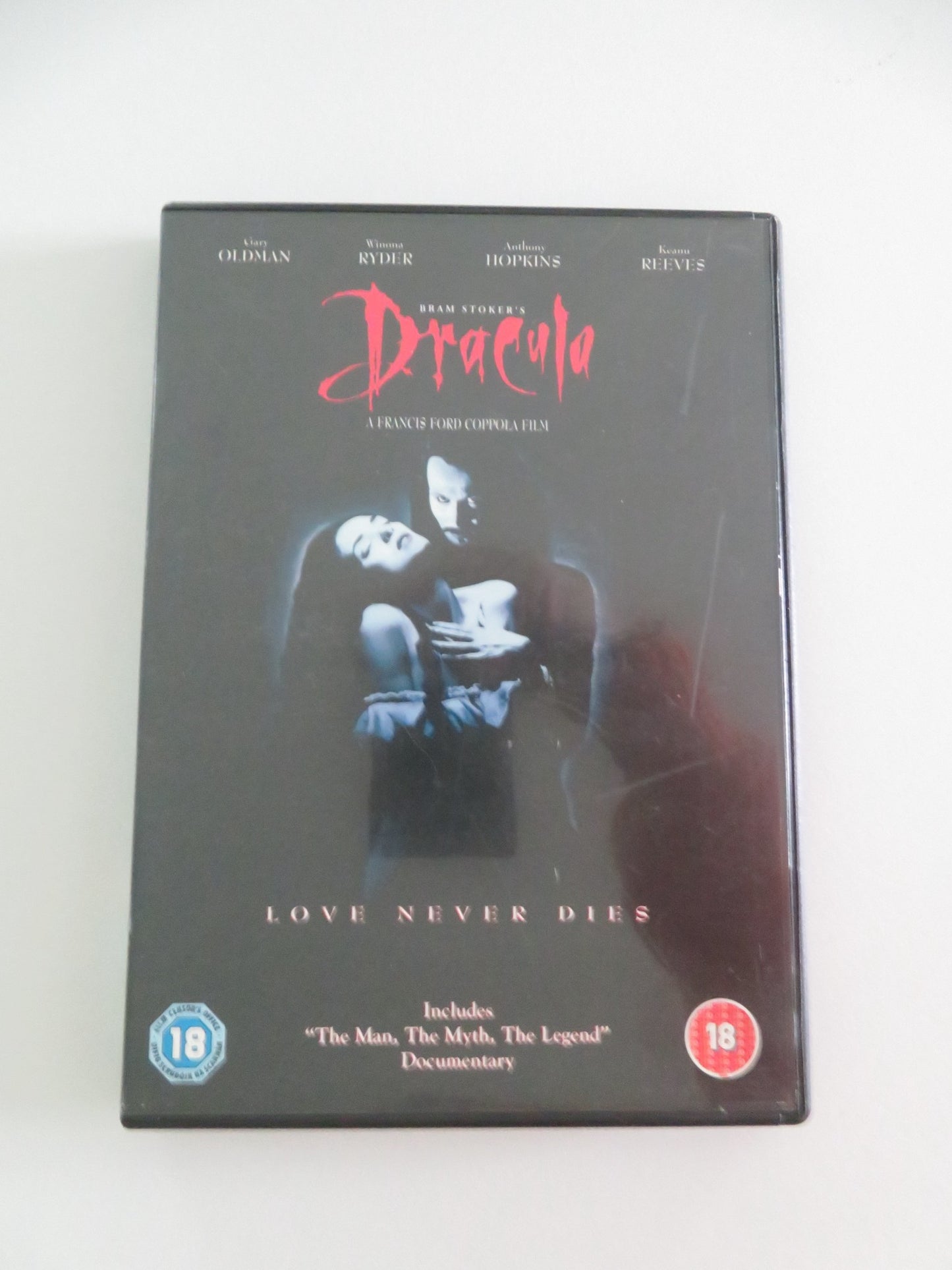 DRACULA (DVD) GARY OLDMAN WINONA RYDER KEANU REEVES 1992 REGION 2