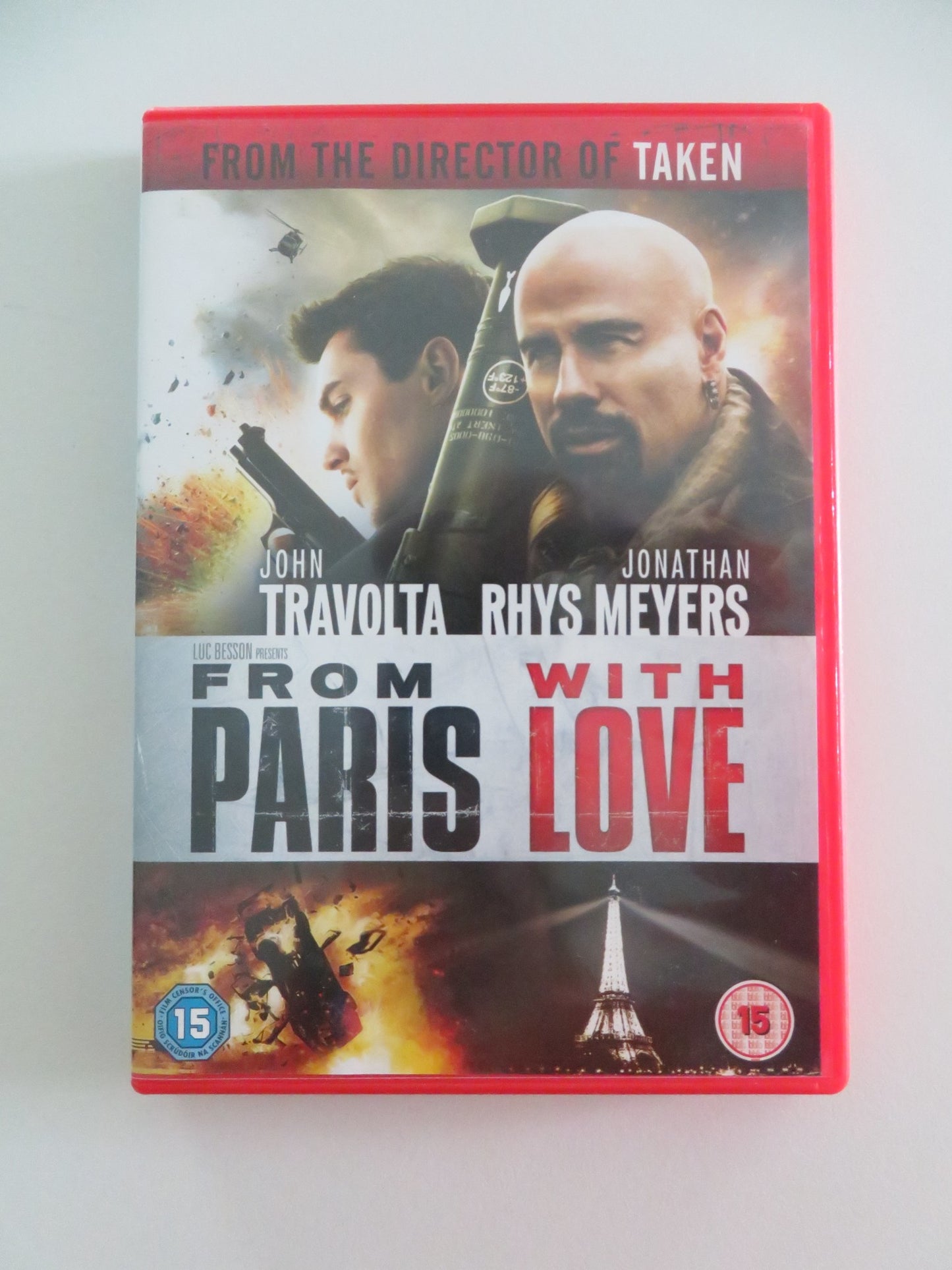 FROM PARIS WITH LOVE (DVD) JOHN TRAVOLTA JONATHAN MEYERS 2010 REGION 2