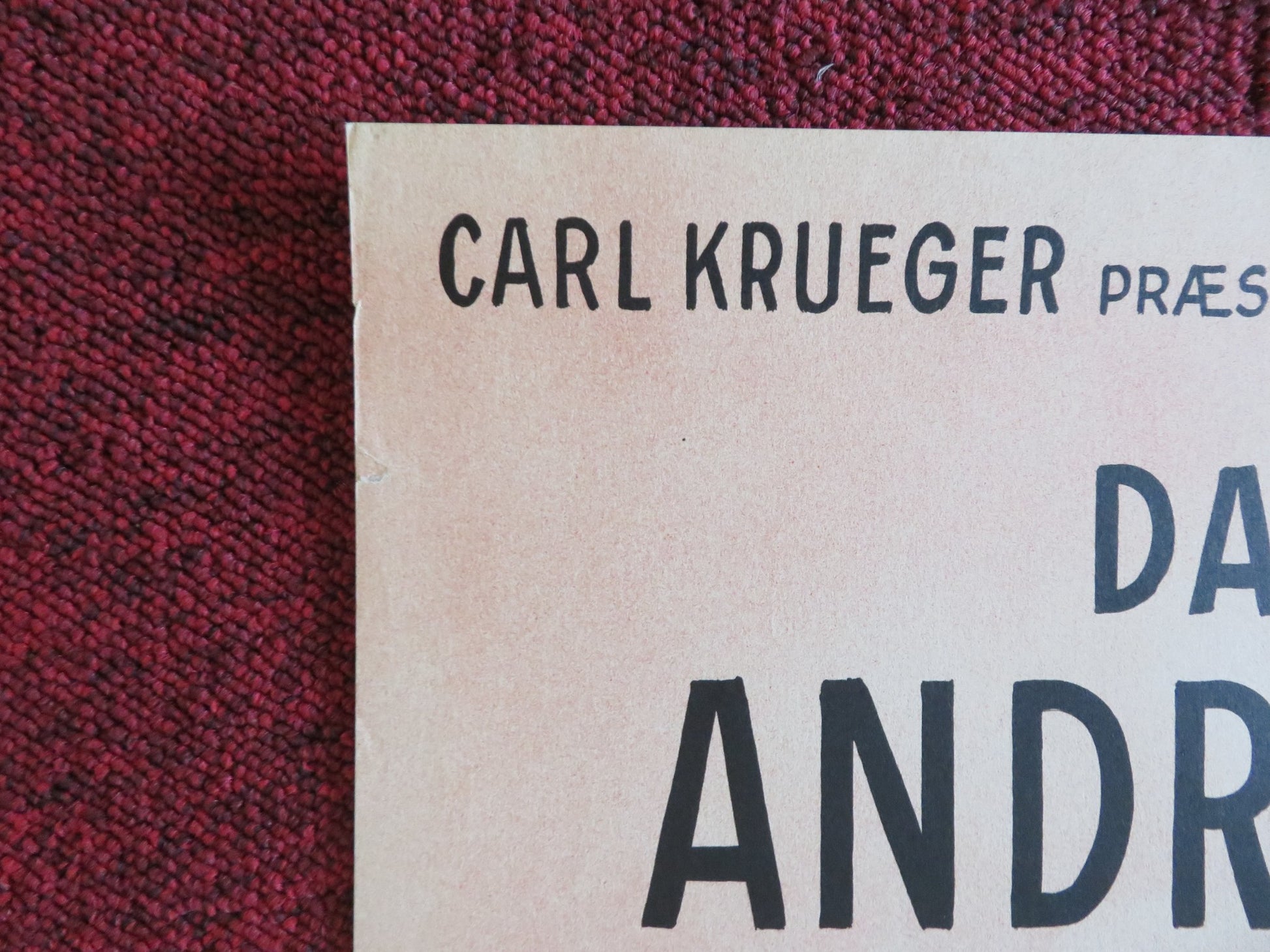 COMANCHE! DANISH POSTER ROLLED DANA ANDREWS KENT SMITH 1959 - Rendezvous Cinema