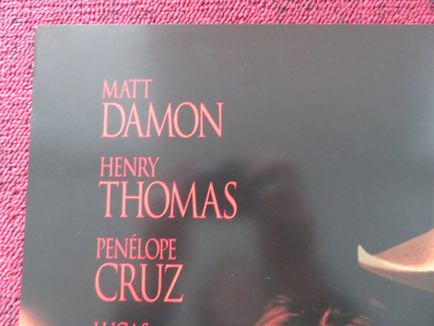 ALL THE PRETTY HORSES DVD POSTER MATT DAMON PENELOPE CRUZ 2000 - Rendezvous Cinema
