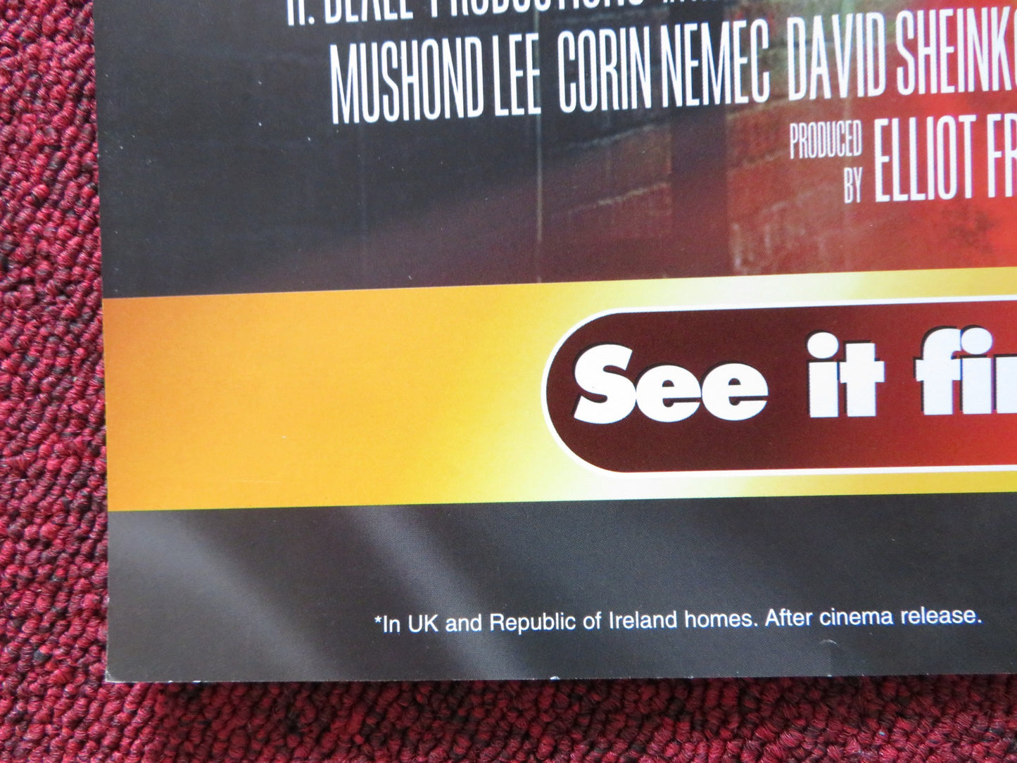 BLADE SQUAD VHS VIDEO POSTER YANCEY ARIAS KIRK BALTZ 1998 - Rendezvous Cinema