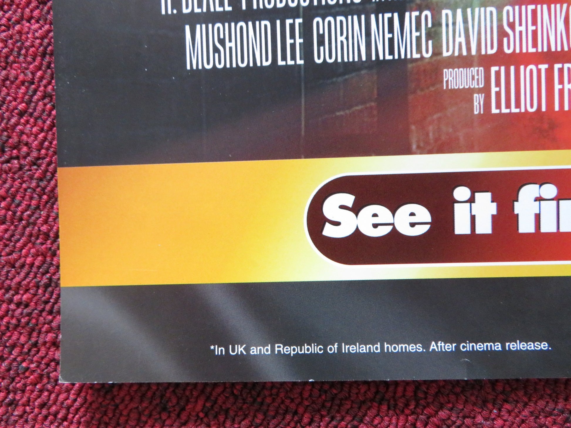 BLADE SQUAD VHS VIDEO POSTER YANCEY ARIAS KIRK BALTZ 1998 - Rendezvous Cinema