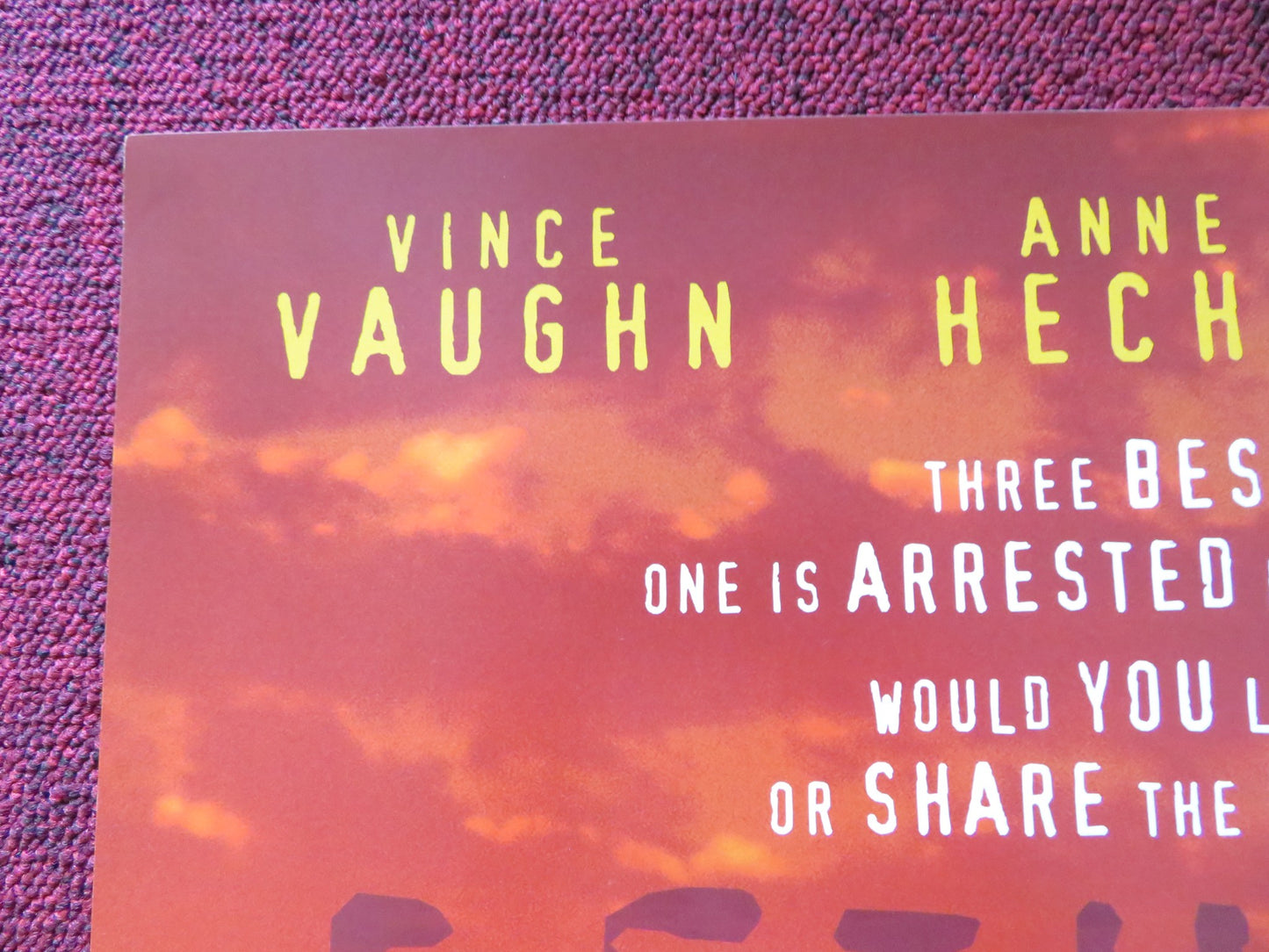 RETURN TO PARADISE VHS VIDEO POSTER VINCE VAUGHN ANNE HECHE 1998 - Rendezvous Cinema