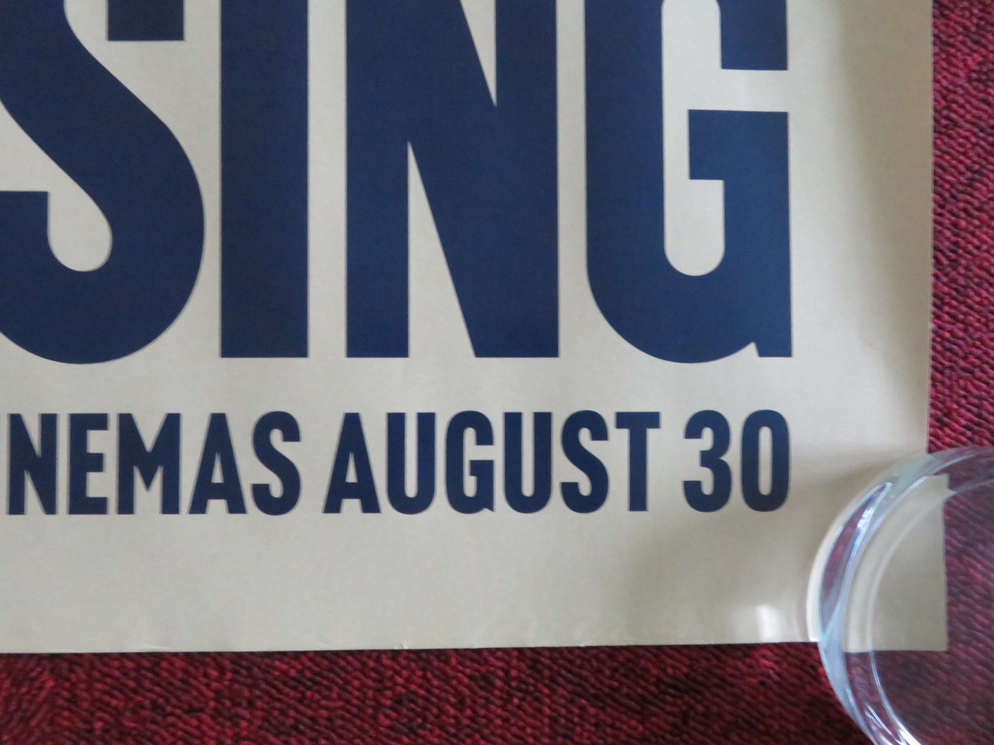 SING SING UK QUAD ROLLED POSTER COLMAN DOMINGO CLARENCE MACLIN 2023