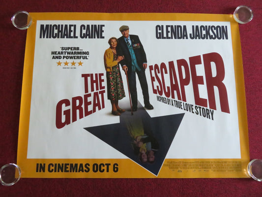 THE GREAT ESCAPER UK QUAD ROLLED POSTER MICHAEL CAINE GLENDA JACKSON 2023