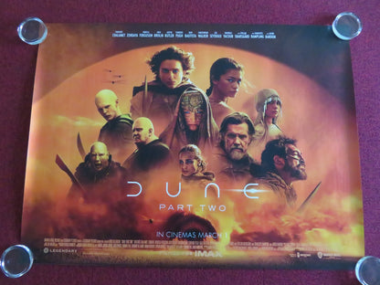 DUNE: PART TWO UK QUAD ROLLED POSTER TIMOTHEE CHALAMET ZENDAYA JOSH BROLIN 2024