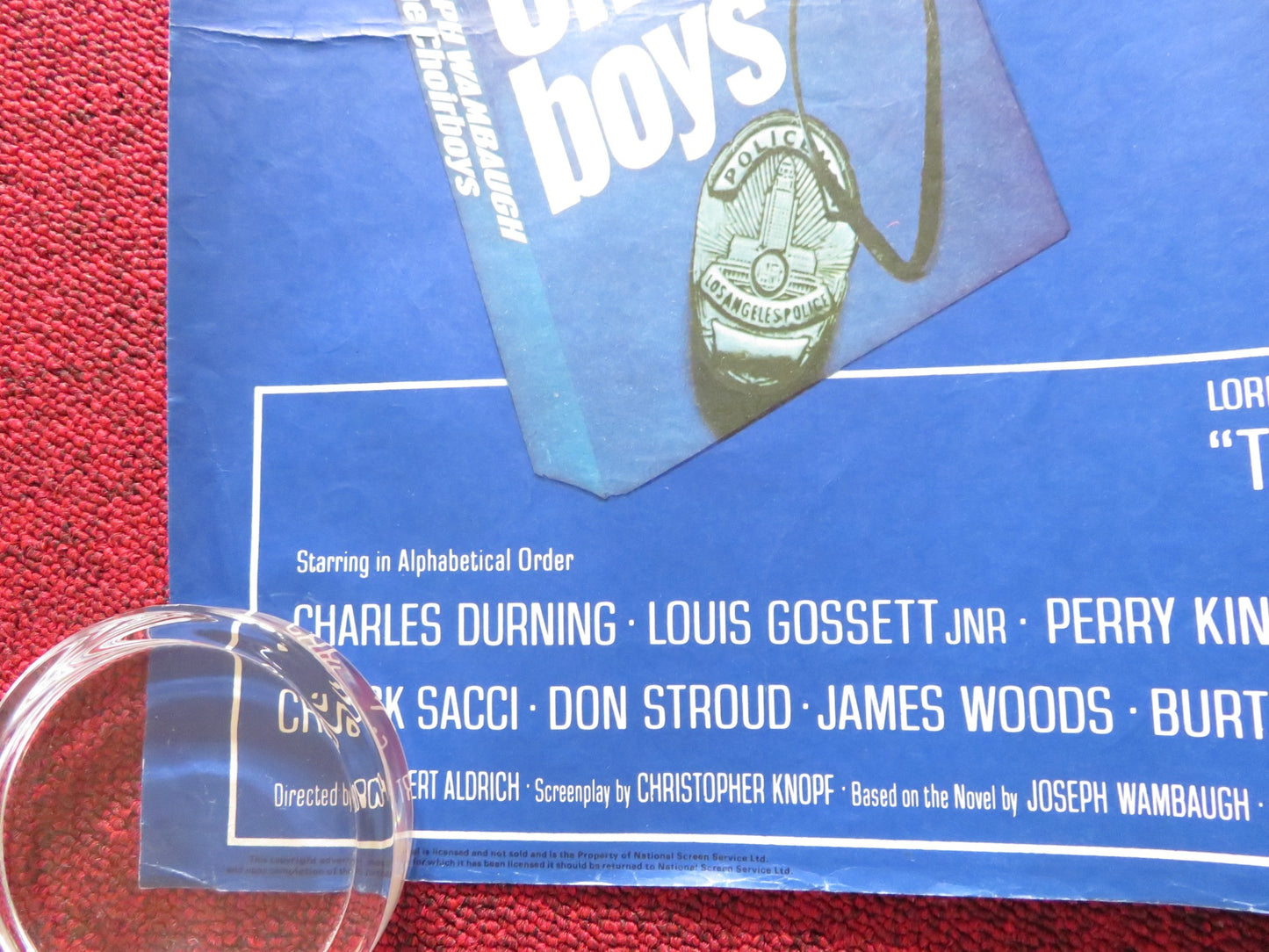THE CHOIRBOYS UK QUAD ROLLED POSTER CHARLES DUNNING RANDY QUAID 1977