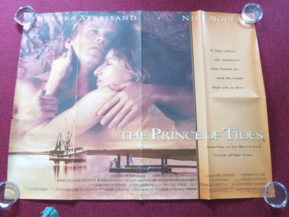 PRINCE OF TIDES UK QUAD ROLLED POSTER NICK NOLTE BARBRA STREISAND 1991 - Rendezvous Cinema
