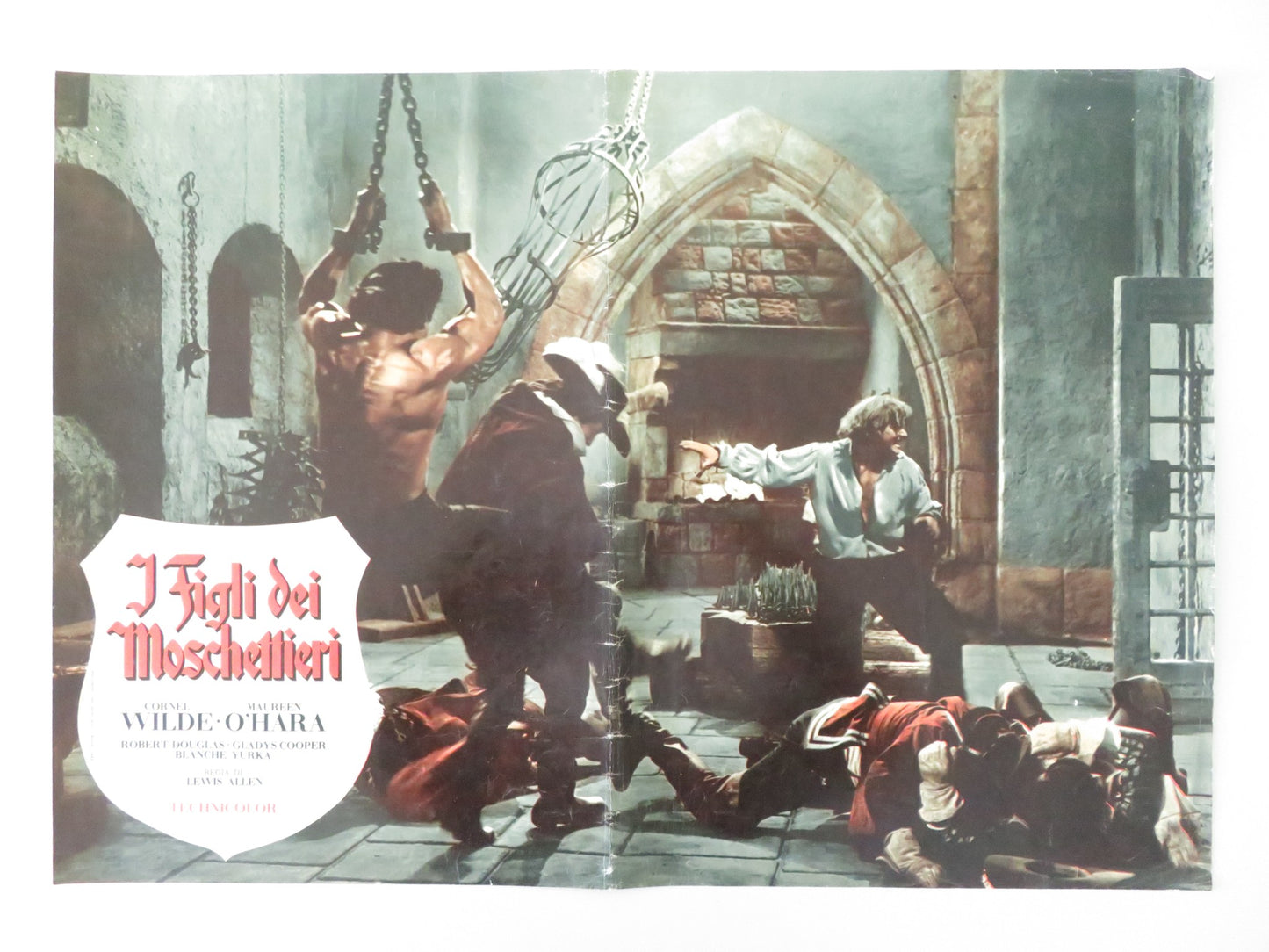 AT SWORDS POINT ITALIAN FOTOBUSTA POSTER CORNEL WILDE MAUREEN O'HARA 1966 - Rendezvous Cinema