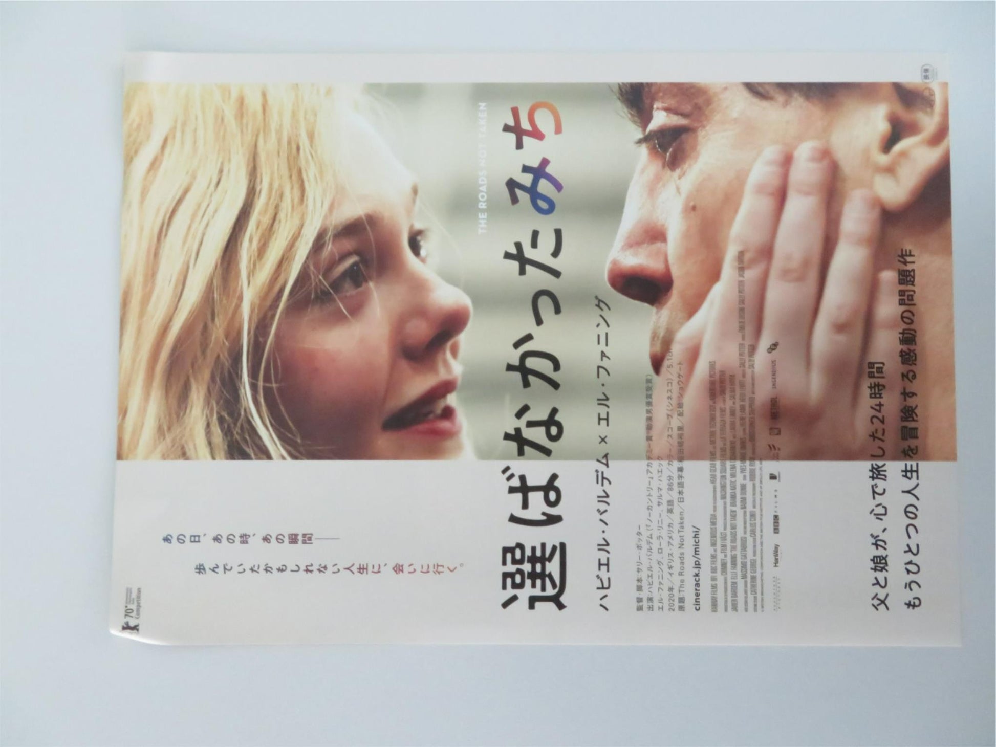 THE ROADS NOT TAKEN JAPANESE CHIRASHI (B5) POSTER ELLE FANNING J.BARDEM 2020 - Rendezvous Cinema