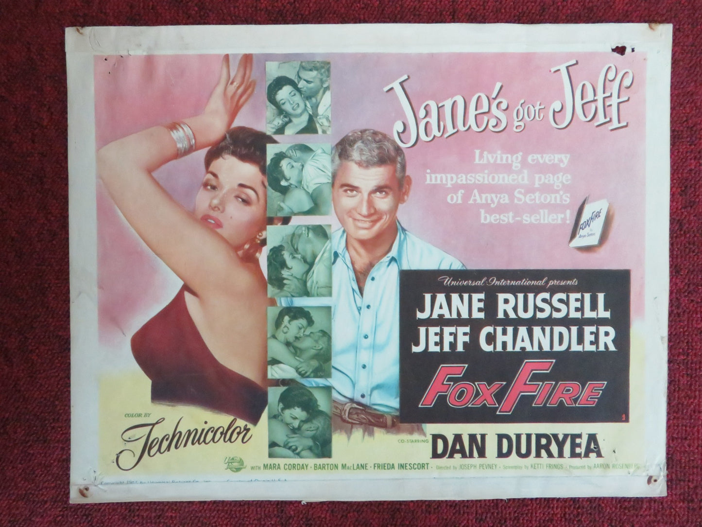 FOXFIRE US LOBBY CARD FULL SET JANE RUSSELL JEFF CHANDLER 1955 - Rendezvous Cinema