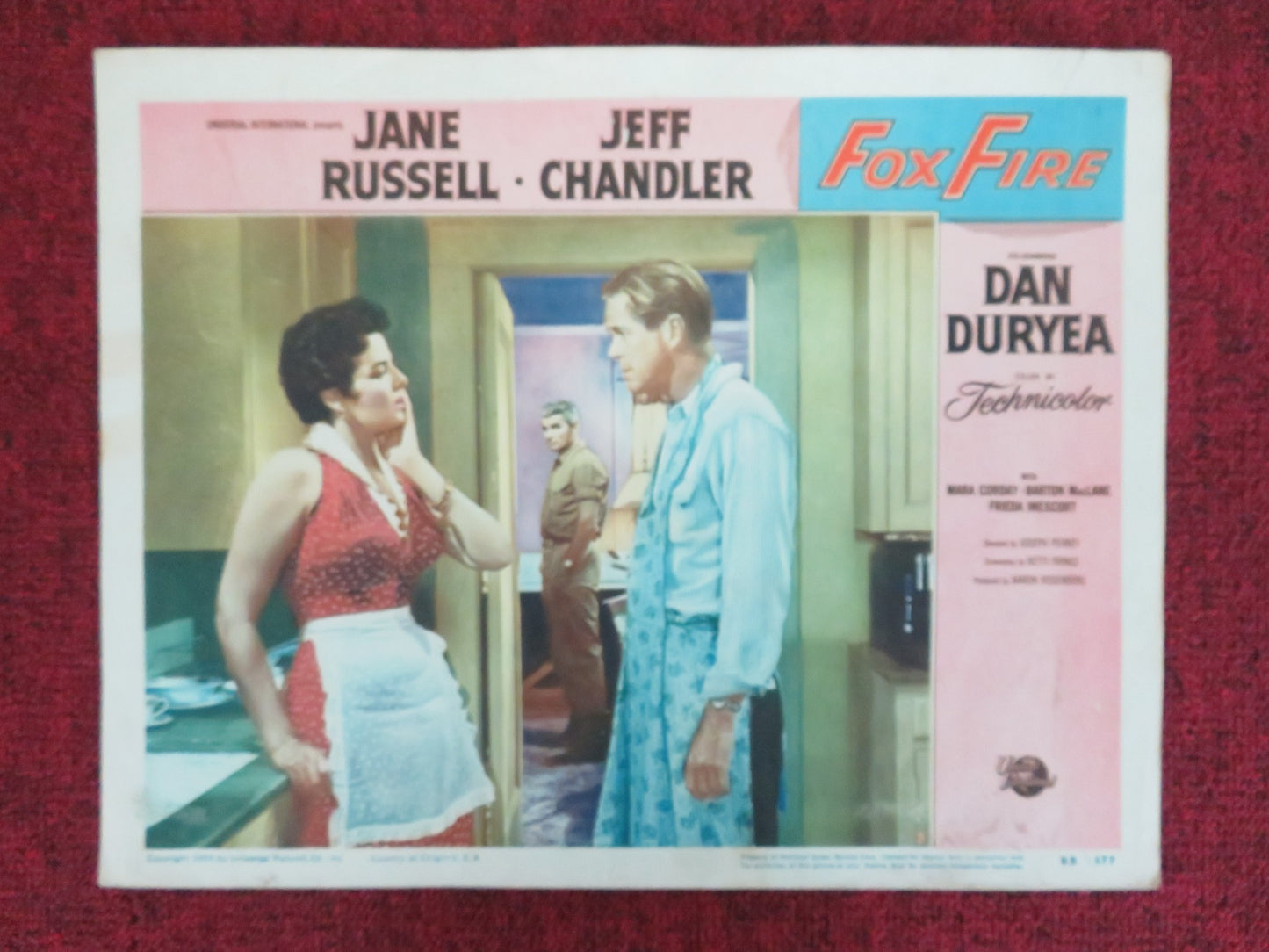FOXFIRE US LOBBY CARD FULL SET JANE RUSSELL JEFF CHANDLER 1955 - Rendezvous Cinema