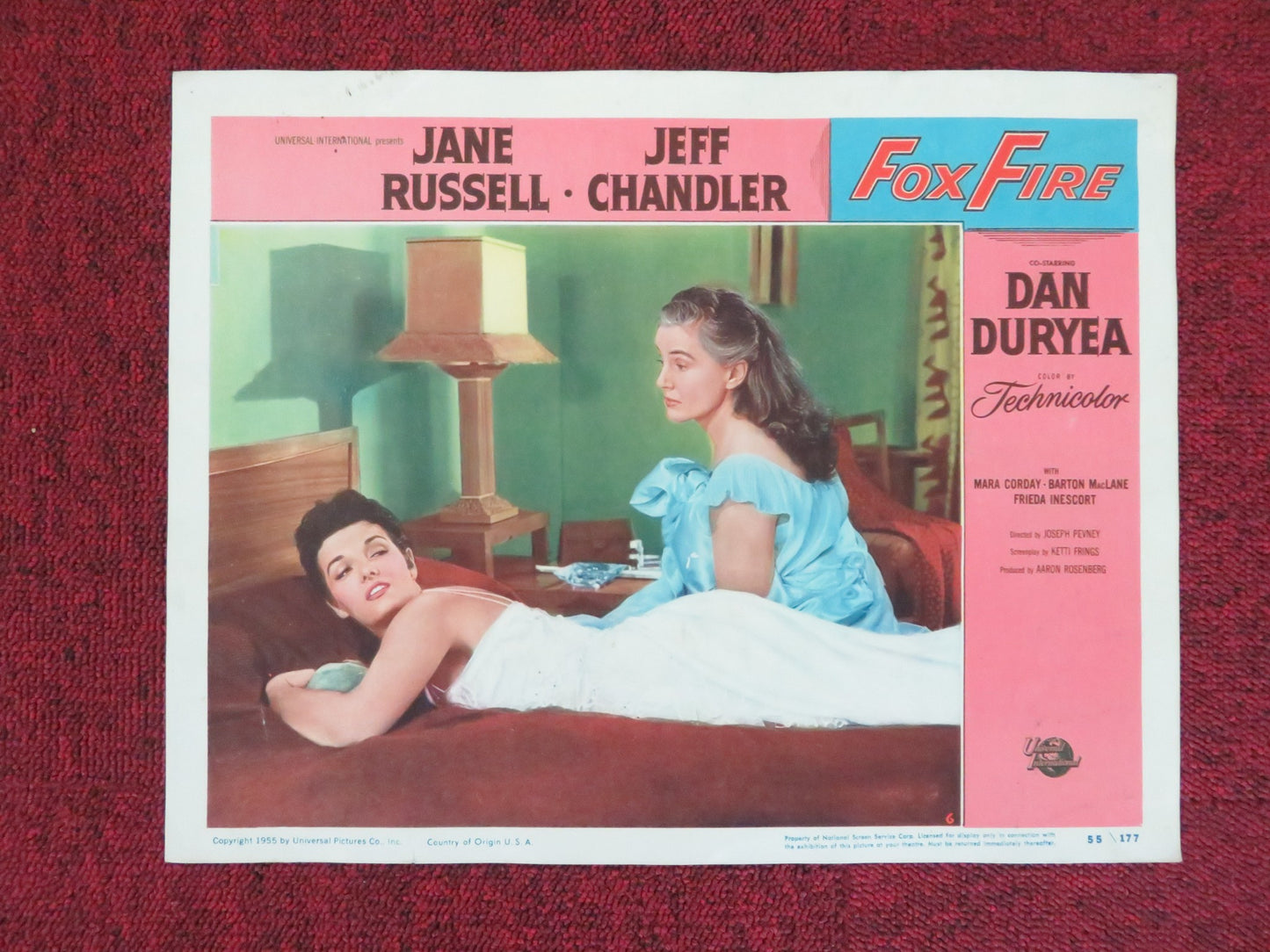 FOXFIRE US LOBBY CARD FULL SET JANE RUSSELL JEFF CHANDLER 1955 - Rendezvous Cinema